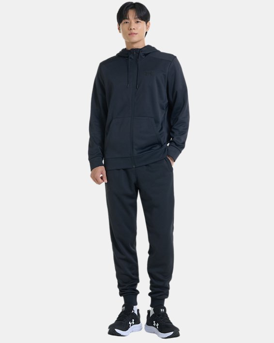 Men's Armour Fleece® Full-Zip Hoodie in Black image number 4